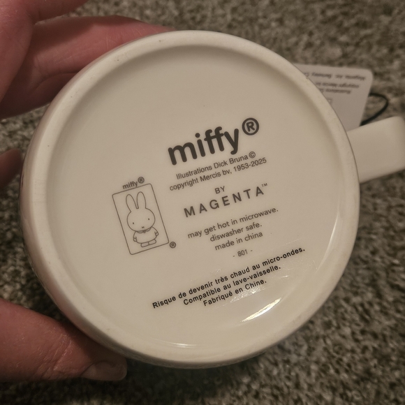 Miffy White & Black Mug Adorable Bunny Shaped - Picture 3 of 3